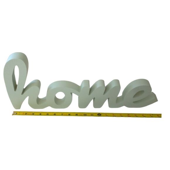 HOME Decor Figure Large Heavy Diecut Beach House Wooden Cutout Cursive Letter. - Picture 2 of 16